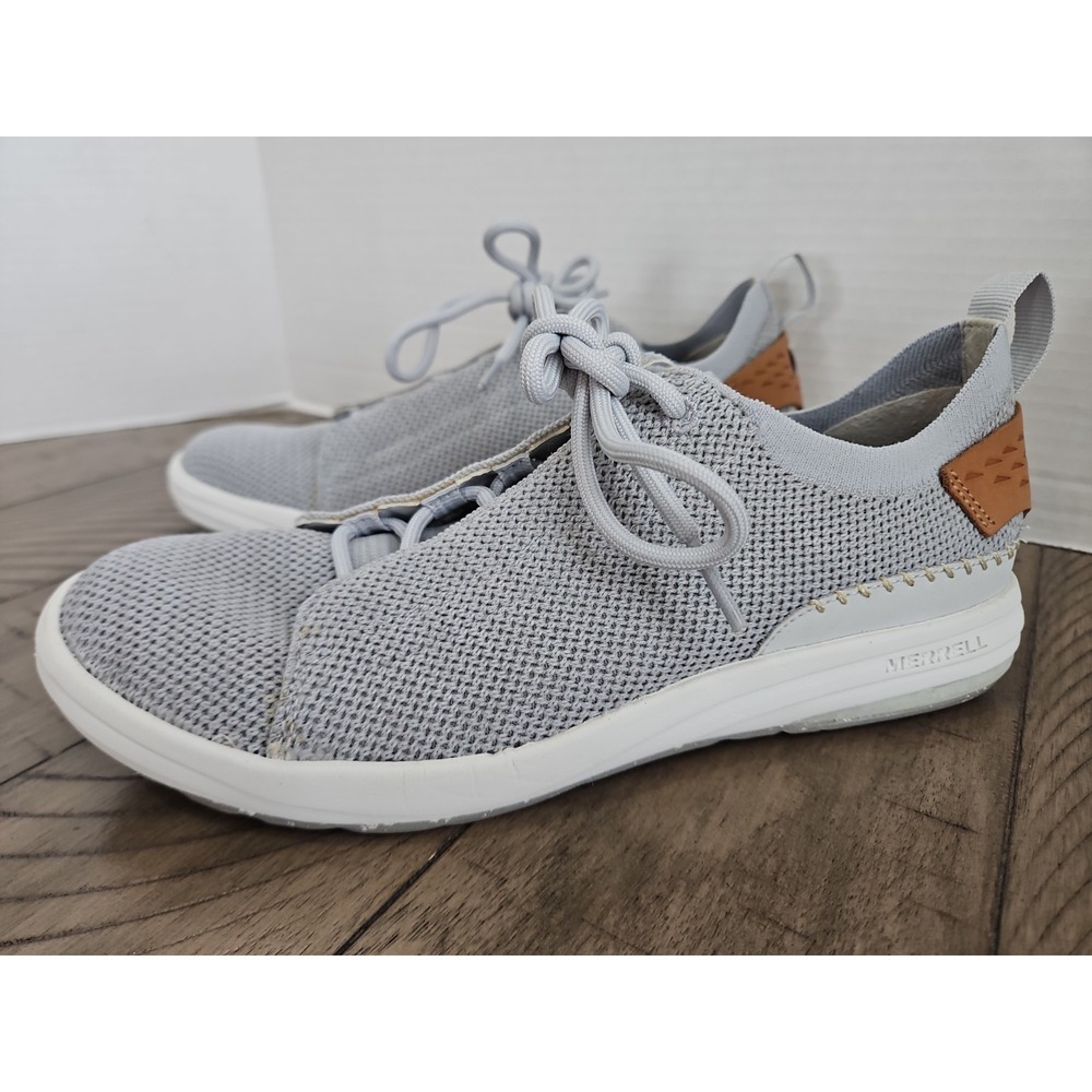 Merrell Gridway Glacier Sneakers 7 Women Grey Mesh Vibram Outdoor Gorpcore Lace